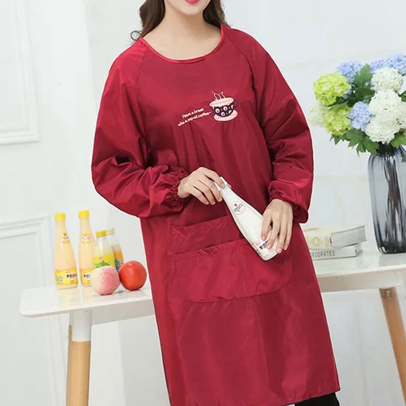 Waterproof work apron For Home Cleaning Kitchen Aprons Women restaurant Chef Baking BBQ Pet Apron Clean Protective cover