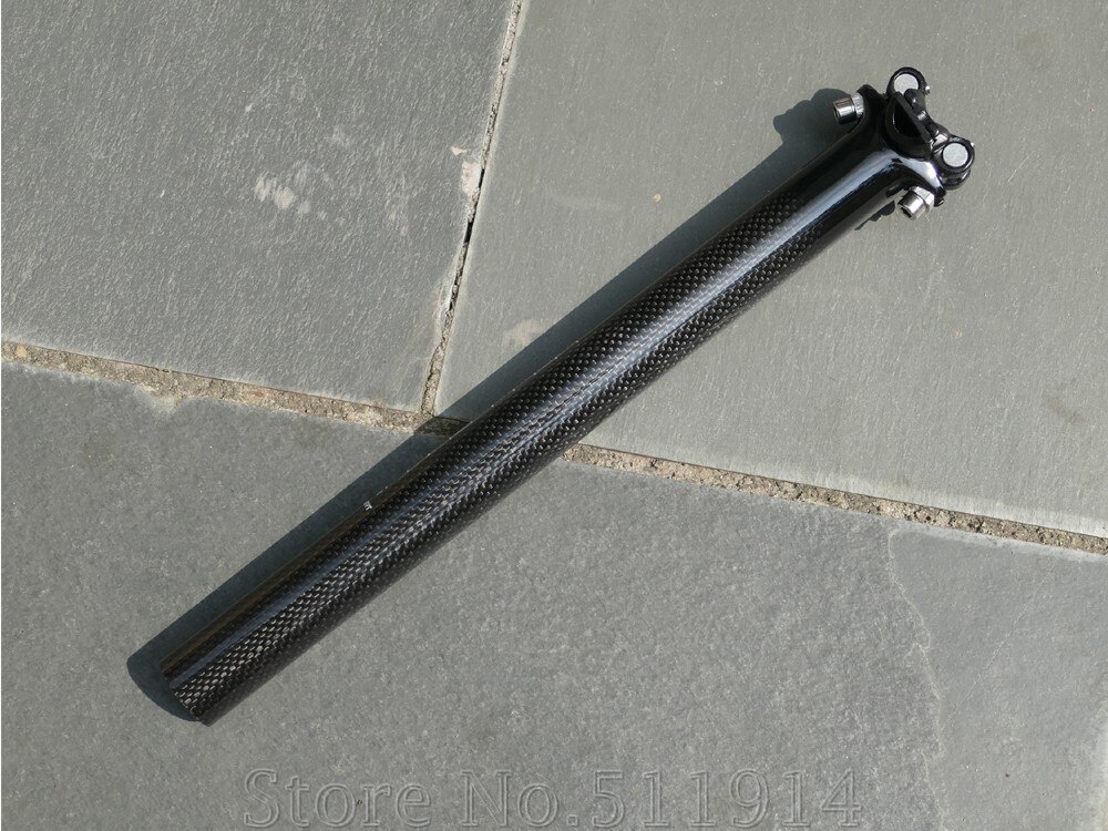 Tija de sillín de carbono Toray, SP-3 de pulgadas, 27,2/31,6mm, para bicicleta de montaña y carretera, ciclocross, 350/400mm