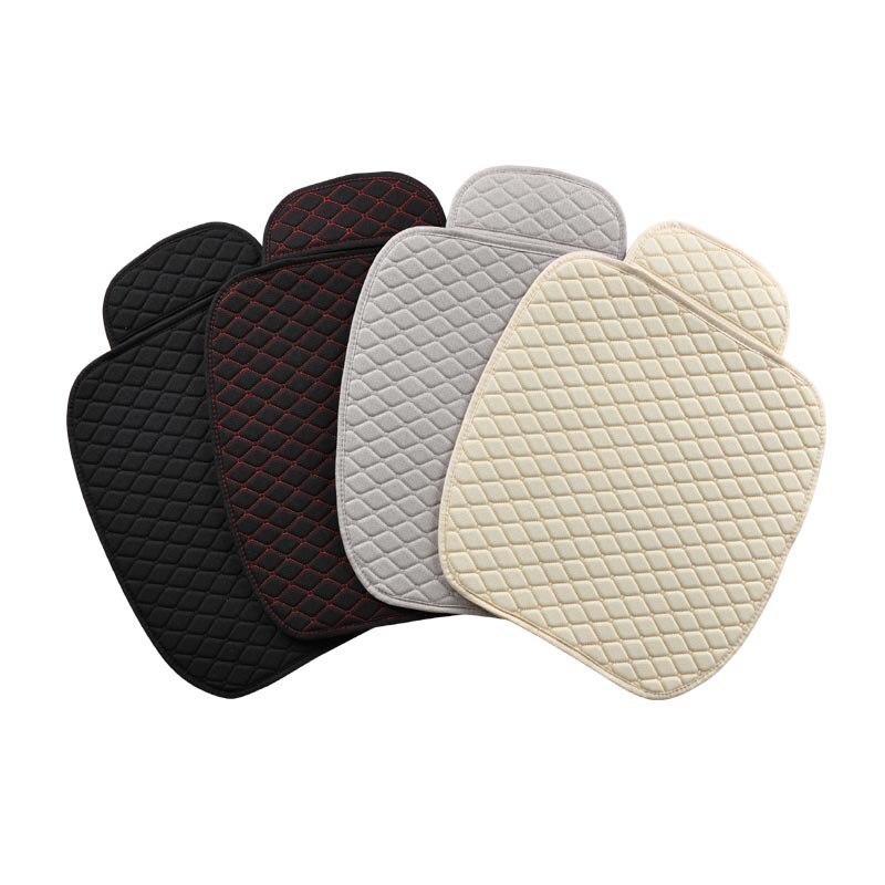 Linen Car Seat Cover Comfortable Front Auto Seat Cushion Non-slip Breathable Protector Mat Pad Four Season Interior Accessories