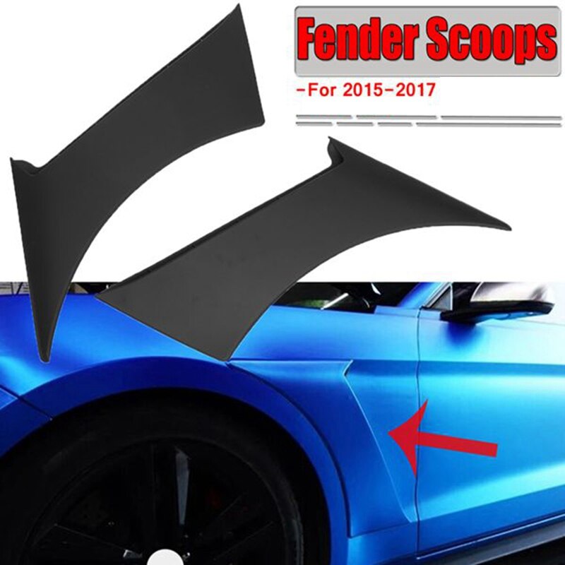 Voiture avant côté garde-boue porte écopes cadre couverture pour Ford Mustang GT350 Style garde-boue écopes couverture: Default Title