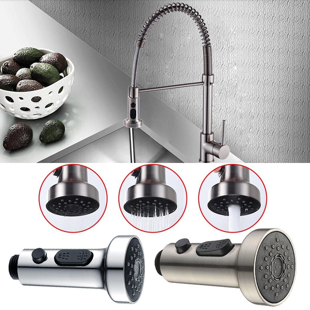 Pull Out Kitchen Mixer Tap Head Replacement Spray Head 3 Settings Shower Head Kitchen Mixer Tap Spare Replacement Faucet