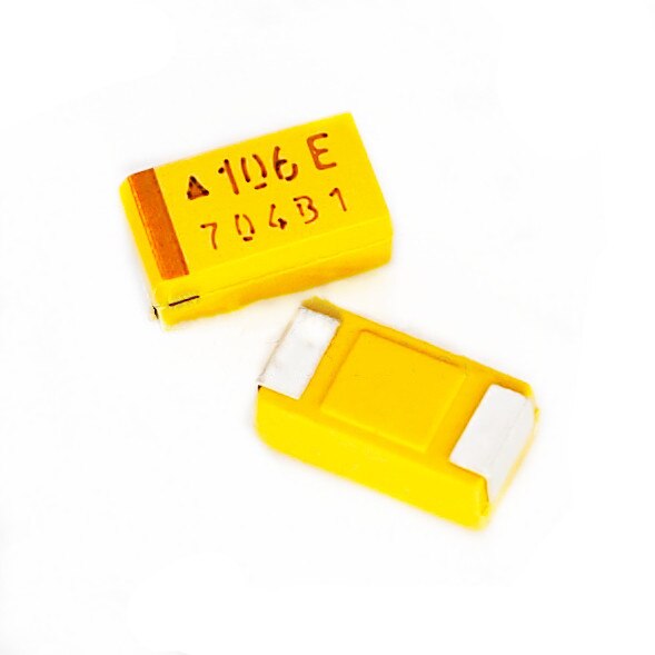 25V10UF C type SMD tantalum capacitor 106E 6032 10% bile capacitor yellow polar capacitor