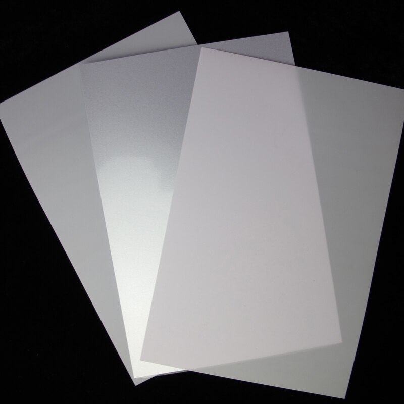 Inkjet PVC Nicht-laminiert Weiß Karte Gold Karte Silber Karte matt Karte Material doppelseitige Menü Rezept Papier a4 pvc karte