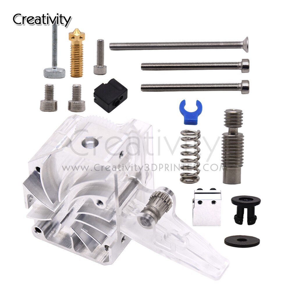 Ender 3 Short Distance Printing 3D printer parts NF-WIND V6 Bowden Ddouble Gear Drive Extruder With Nozzle Throat