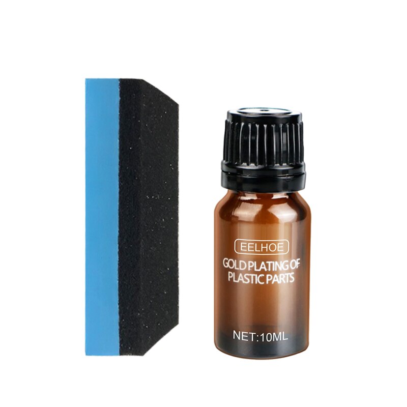 Pâte de revêtement avec éponge 10ml, Agent de rénovation de pièces en plastique de voiture, nettoyant d&#39;entretien pour tableau de bord de voiture: 02