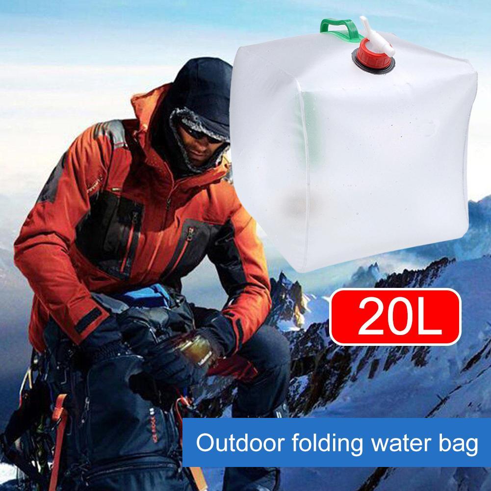 20L Opvouwbare Waterzak Outdoor Sport Camping Wandelen Storge Water Emmer Picknick Draagbare Survival Water Opslag Container Bag