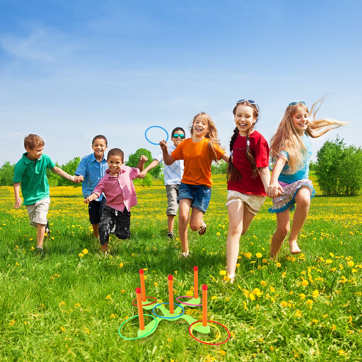 1 Set Kinder Ring Werfen Spielzeug Interessant Ring Werfen Spiel Spielzeug Werfen Ring Spielzeug