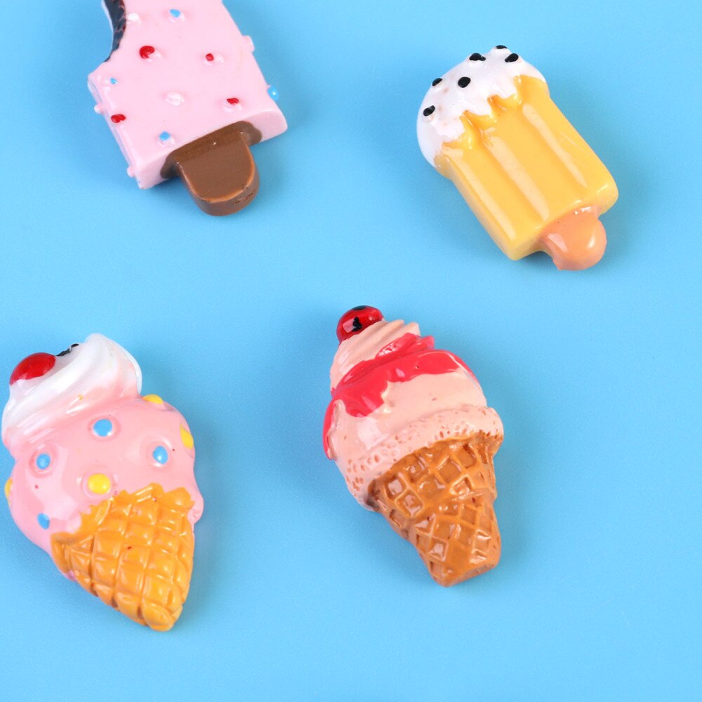Imán de nevera para postres, imanes de refrigerador para helados, decoración creativa para el hogar y la cocina, 10 Uds.