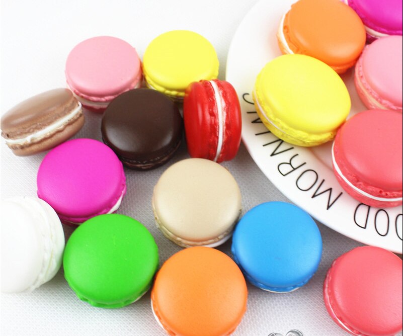 12pcs Artificial Macaron Biscuit Cakes High Simulation Dessert Food for Home Kitchen Decoration Photography Props Crafts