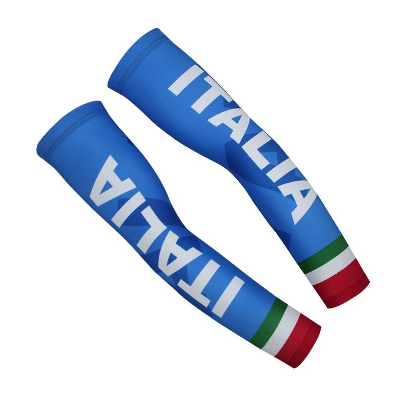 Pro team italia cykelarmvärmare! cykelärmar snabbtorkande cykelärm arm solskyddsmanschett