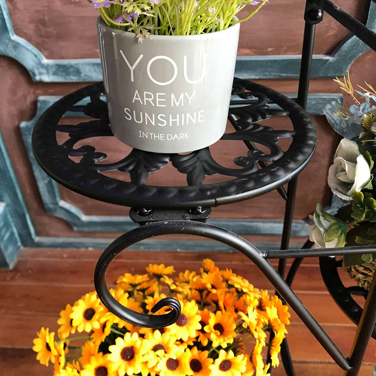 5 Tiers Flower Rack Plant Stand Multi Flower Stand Shelves Bonsai Display Shelf Yard Garden Patio Balcony Pot Plant Stands