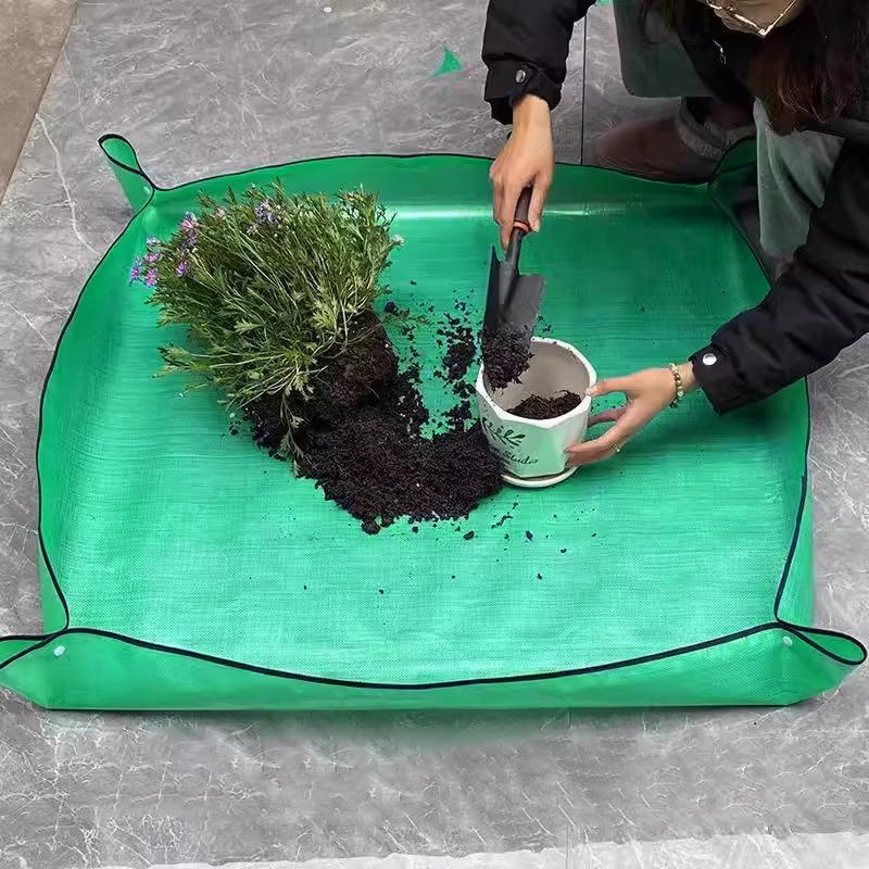 Wasserdichte faltbare Pflanzmatte, Garten-Topfunterlage für Blumentopf, Umpflanzen, Mischen von Boden, Pflanzenbeschneiden, Gartenwerkzeug, Größe 3