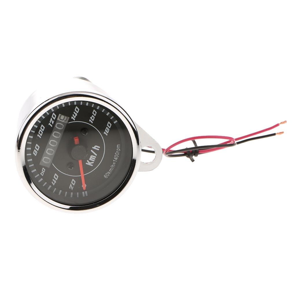 LED Light Universal Odometer Speedometer Meter For Motorcycle KM/H