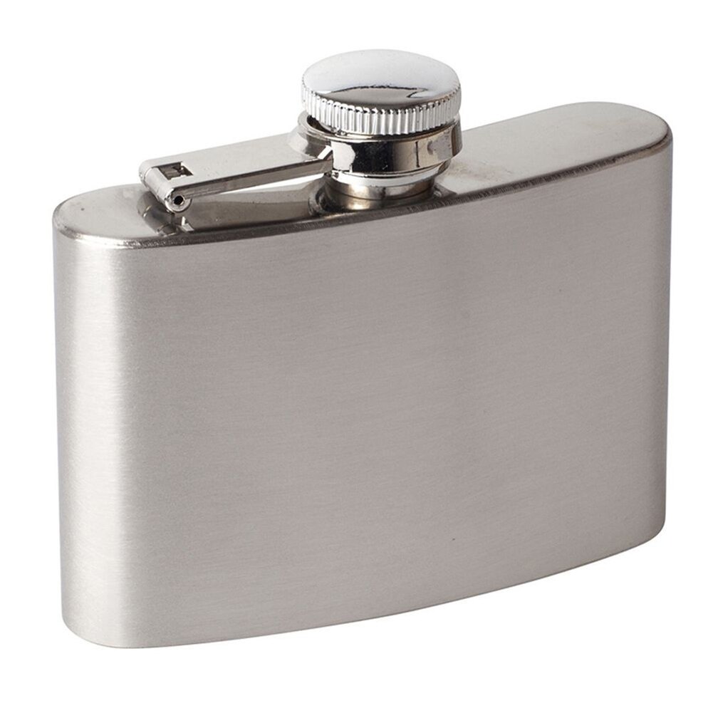 Portable 4oz Stainless Steel Hip Flask Alcohol Whiskey Liquor Wine Pot Bottle