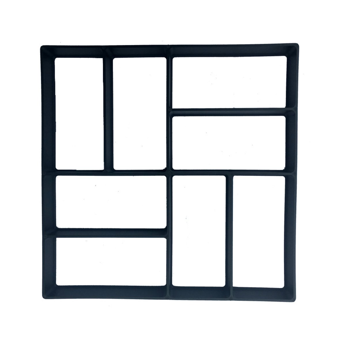 Trädgårdsdekoration gör-det-själv-bana maker betongformar cementform betong cement sten promenad stenläggning asfaltläggare återanvändbar betong tegelform: 3