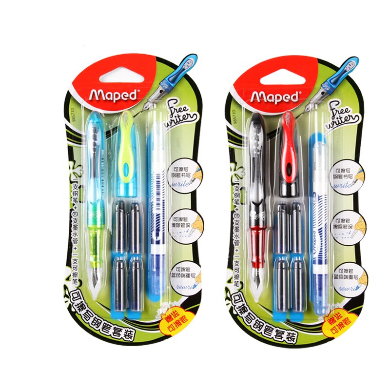 Maped Erasable pen set CH985710 erasable ink pen calligraphy with students