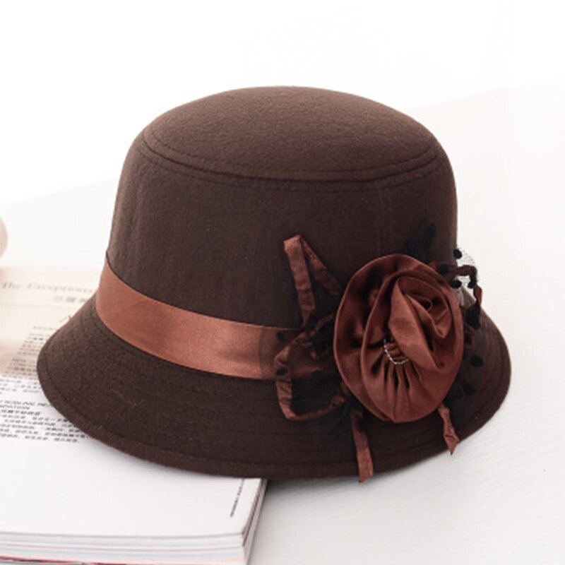 Elegante Vrouw Hoed Cap Dames Top Jazz Hoed Herfst Winter Hoeden Voor Vrouwen Thee Party Travel Casual Caps Accessoire Mode: 4