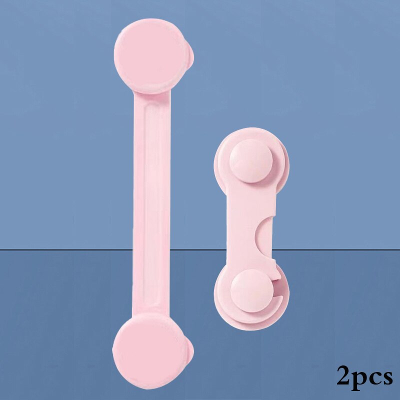 Baby Veiligheid Lock Kids Ladeblokkering Kind Anti-Opening Kastdeur Koelkast Beschermende Lock Baby Anti-Snuifje Bescherming gesp: P1long 1short