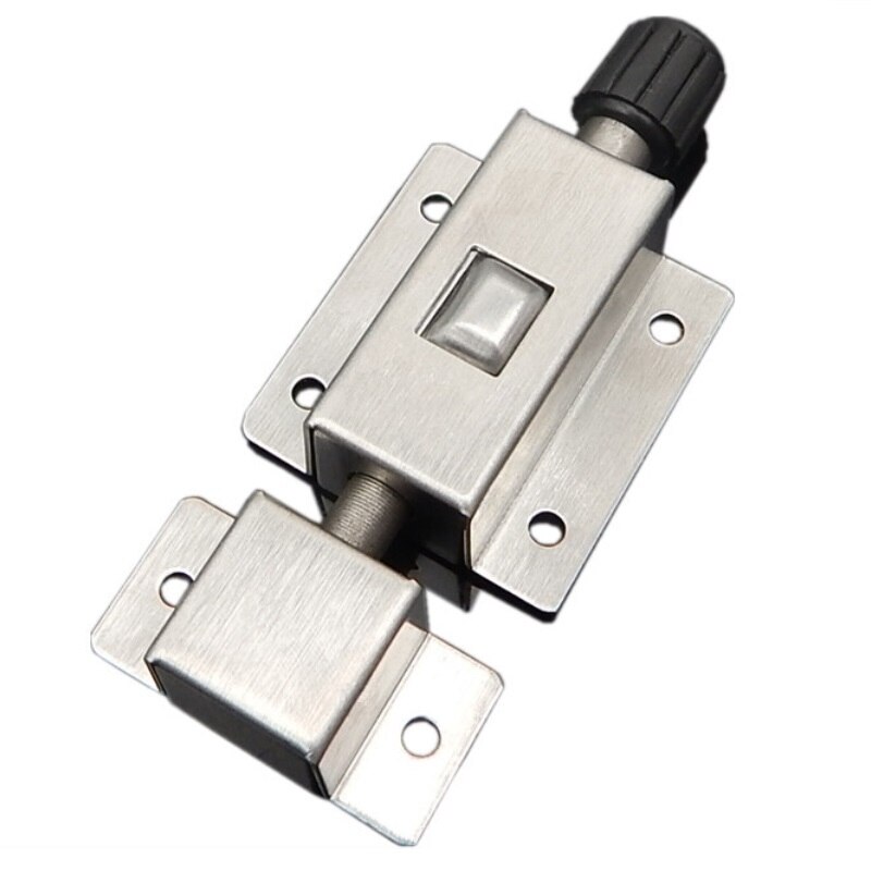 2pcs/lot Home Door Window Stainless Steel Security Slide Bolt Lock with Spring Button