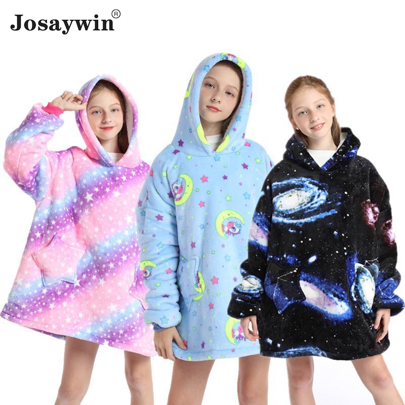 Kigurumi-Pijama Infantil de franela con capucha para niña y niño, ropa de dormir suave y cálida, con estampado, de invierno