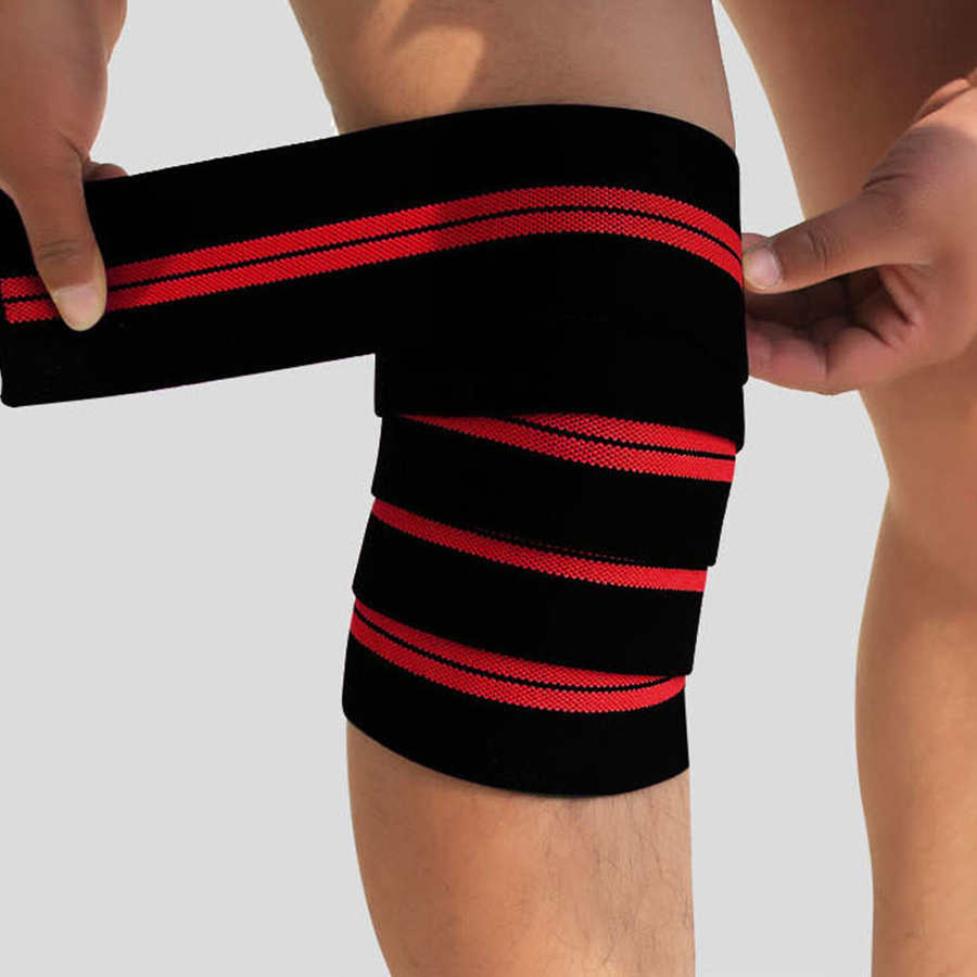 Knie Protector Band Gewichtheffen Knie Protector Belt Spier Tape Elastische Bandage Compressie Knie Ondersteuning Outdoor Sport Veiligheid