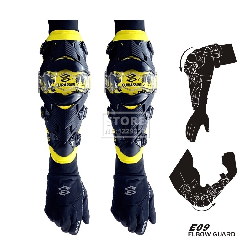 Motorcycle Protection Motocross Elbow Pads Motorcycle Elbow Guard Kneepads Moto Equipement Racing Riding Dirt Bike Protection: E09 ElbowPads YL