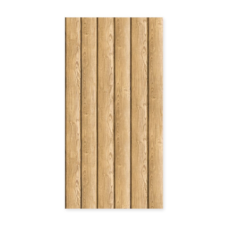 3D wood texture Chinese imitation wood grain wallpaper log color antique wood ceiling ceiling wallpaper