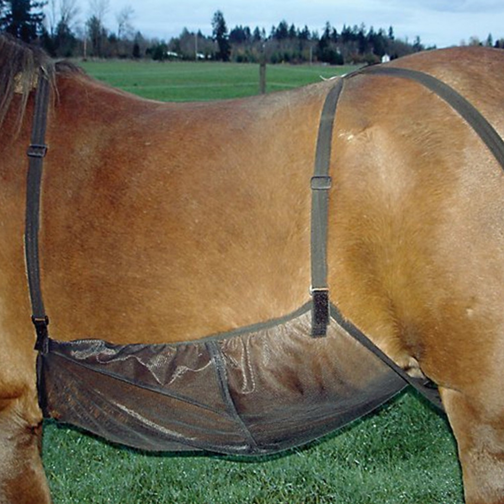 Åndbart anti-myggestik elasticitet flue anti-ridse hest mave mesh dækken behageligt beskyttelsesbetræk justerbart net