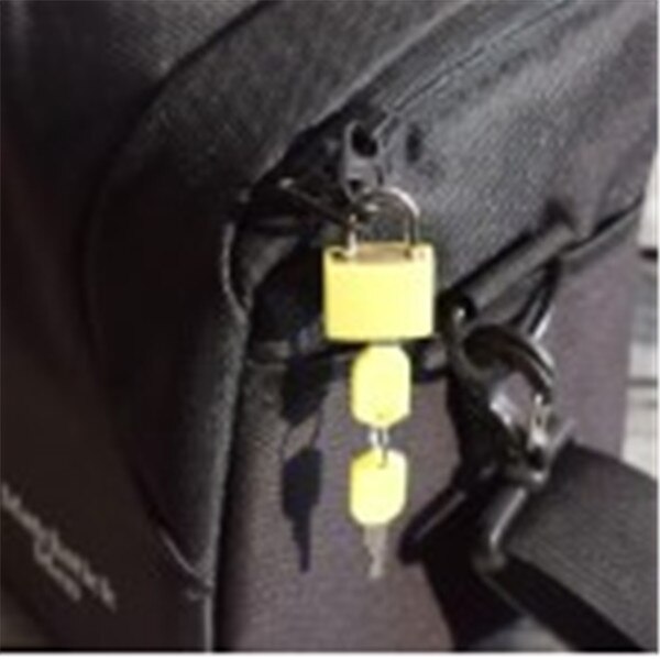 4 couleurs Petit Mini Forte Acier Cadenas Valise Bagages Serrure du Tiroir Cas Cadenas à clé Anti-Vol Serrures avec 2 touches