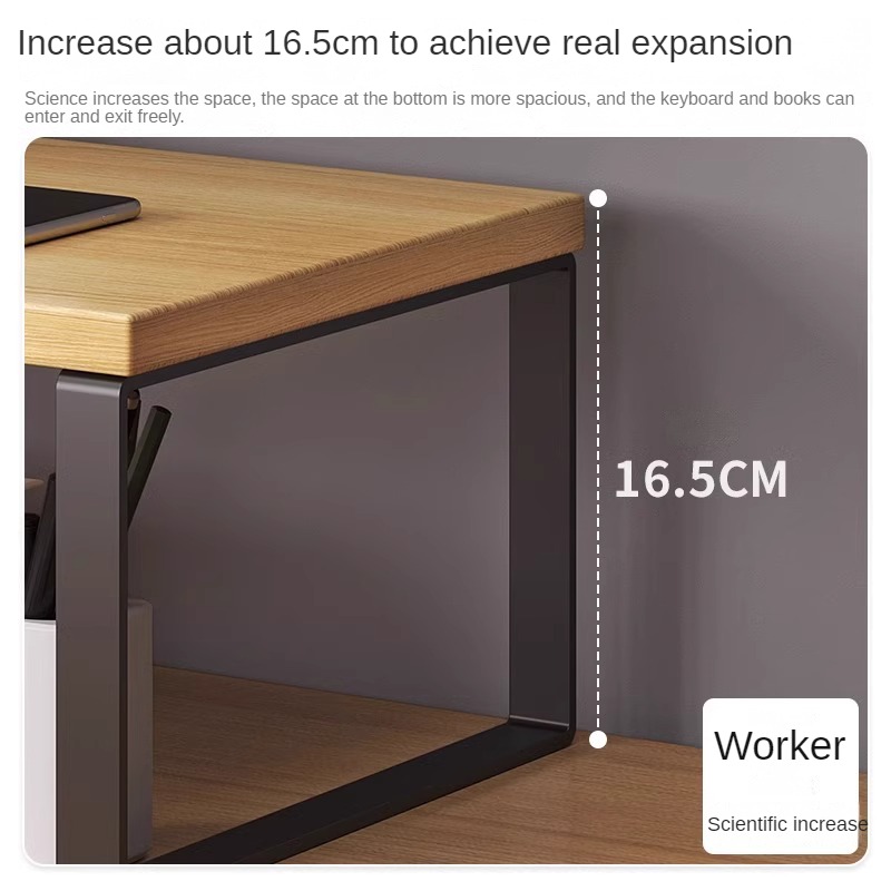30/40/50cm Monitor Raised Shelf Office Laptop Bracket Desktop Computer Stand Desktop Rack Home Storage Holders Organizer