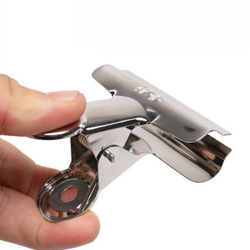 Clips de acero inoxidable, Clip de cola de milano de Metal plateado, soporte para billetes, organizador de documentos de papel, papelería escolar y de oficina