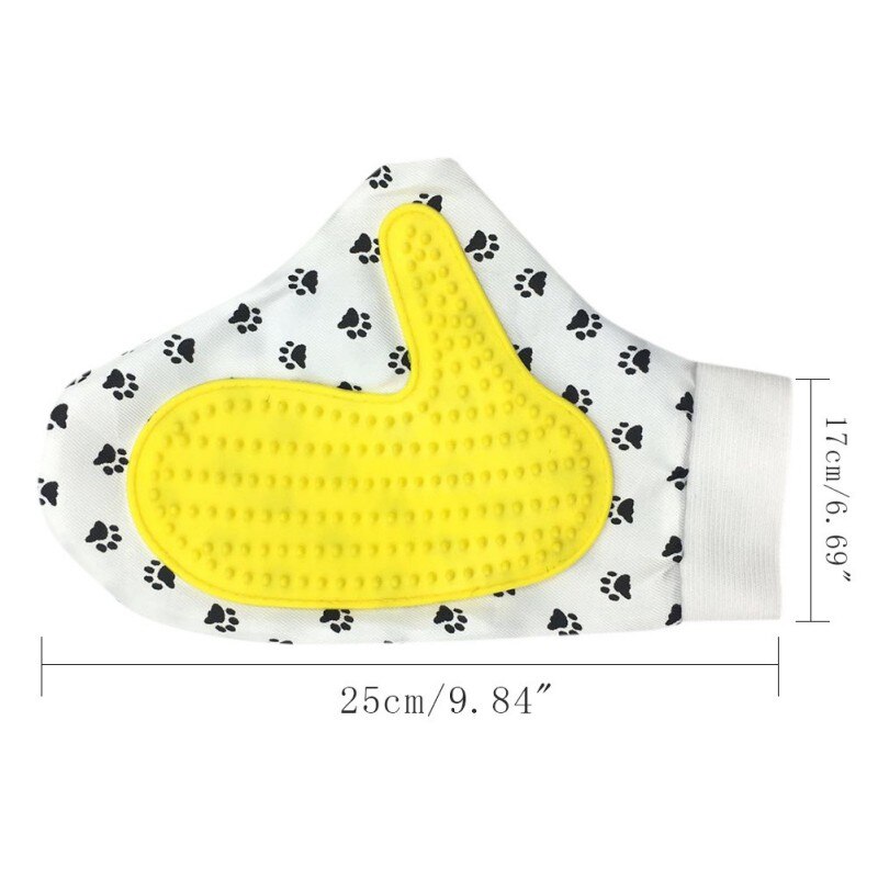 Rubberen handschoen voor het verwijderen van dierenharen, voor honden, paarden en katten, voor het wassen en masseren van dieren, voor het reinigen van katten, voor het verzorgen van dierenharen en voor het wassen van dieren.: 2517cm
