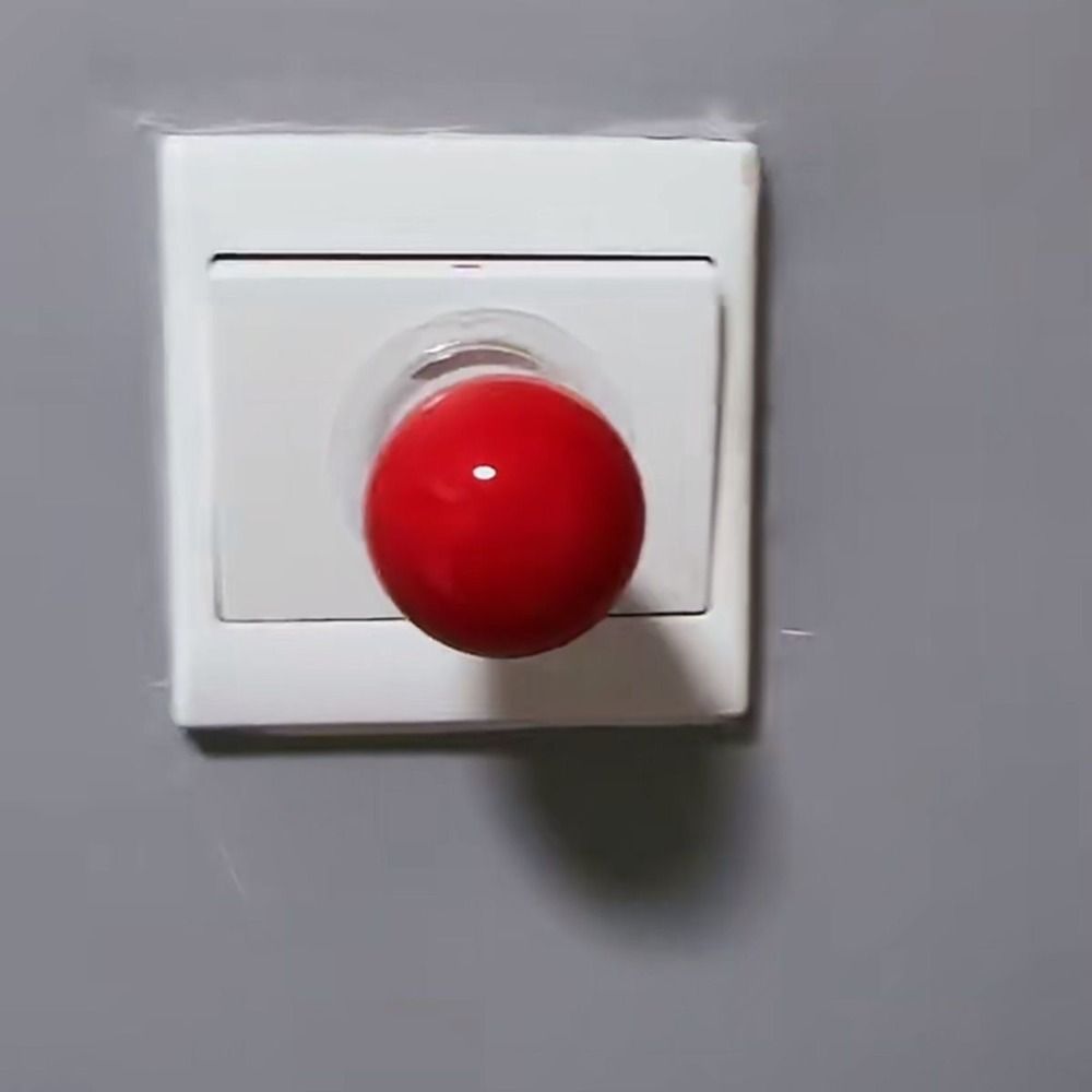 Plastic Rocker Switch Sticker Red Black Red Ball Switch Decoration Black Ball Switch Cover Wall Stickers