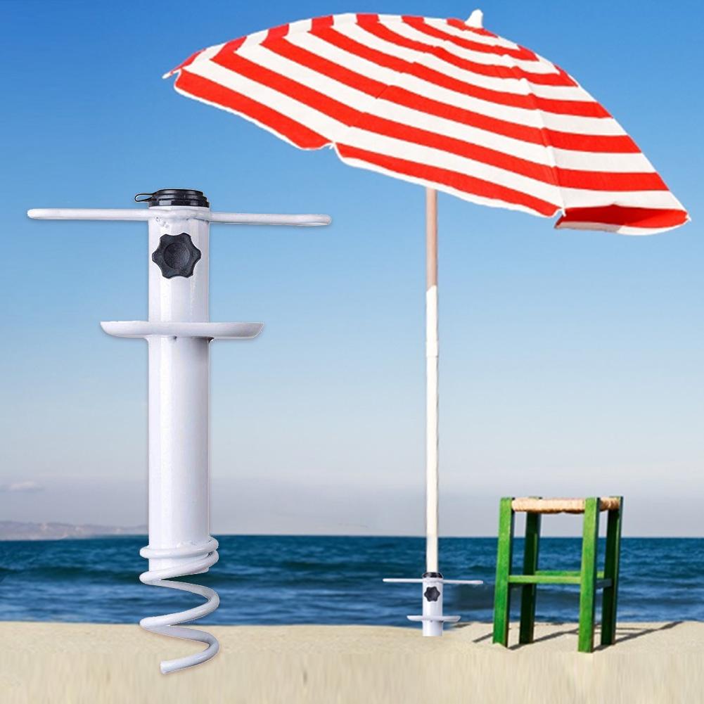 Strand Paraplu Zand Anker Winddicht Draagbare Basis Houder Zware Parasol Anker Stake Voor Caming Vissen Outdoor Accessoires