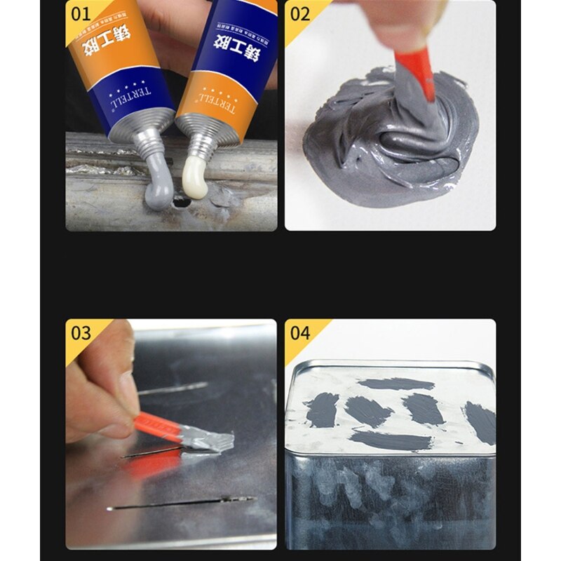 Metalen Plastic Putty A &amp; B Lijm Gel Crack Kit Industriële Lassen Lijm Cement Putty Sneldrogend