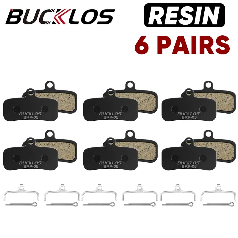 BUCKLOS Resin Disc Brake Pad For SHIMANO D02S Wear-resistant Hydraulic Brake Pads MTB Brake Pads for N03A H03A Cycling Parts: Burgundy