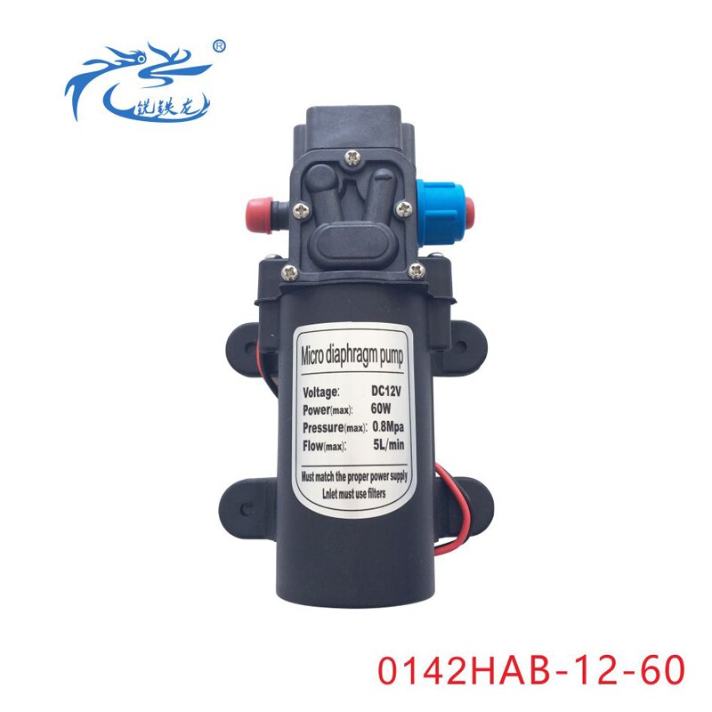 Zelfaanzuigende Pomp, Booster Pomp, Hoge Temperatuur Pomp, Spuit, Waterpomp, miniatuur Elektrische Membraanpomp, 12V60W: 0142HAB1260