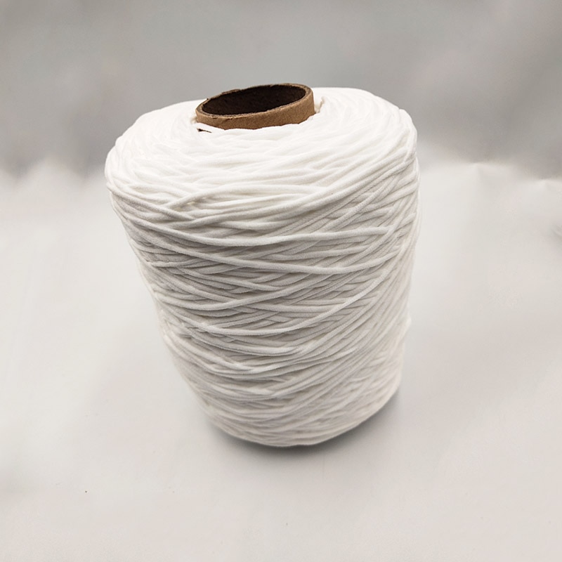 3mm Mouth Mask Elastic Bands Rope Rubber Band String Mask Ear Cord Round Elastic Band DIY Clothing Craft Accessories: White / 500M