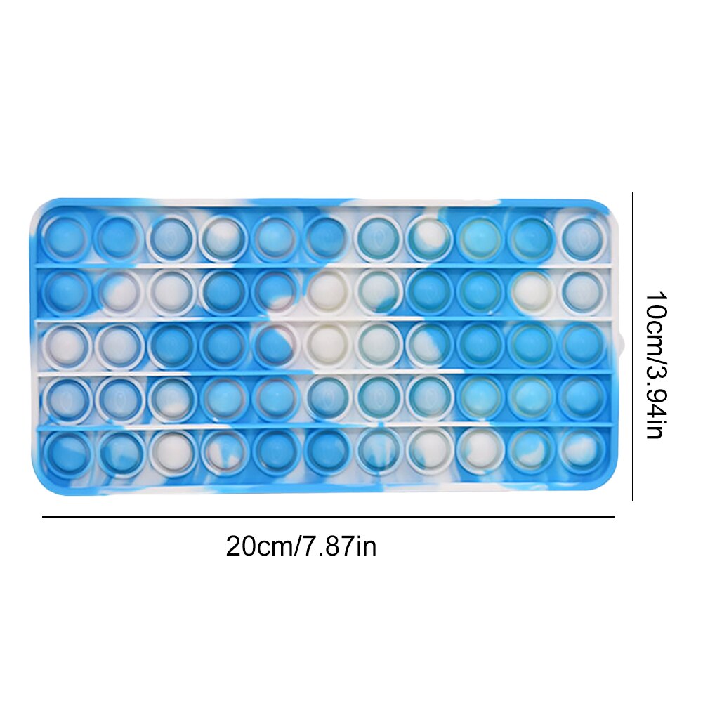 Funny Pencil Case Silicone Purse Push Bubbles Simple Stationary Bag Popper Sensory Pencil Case Fidget Toys: 6