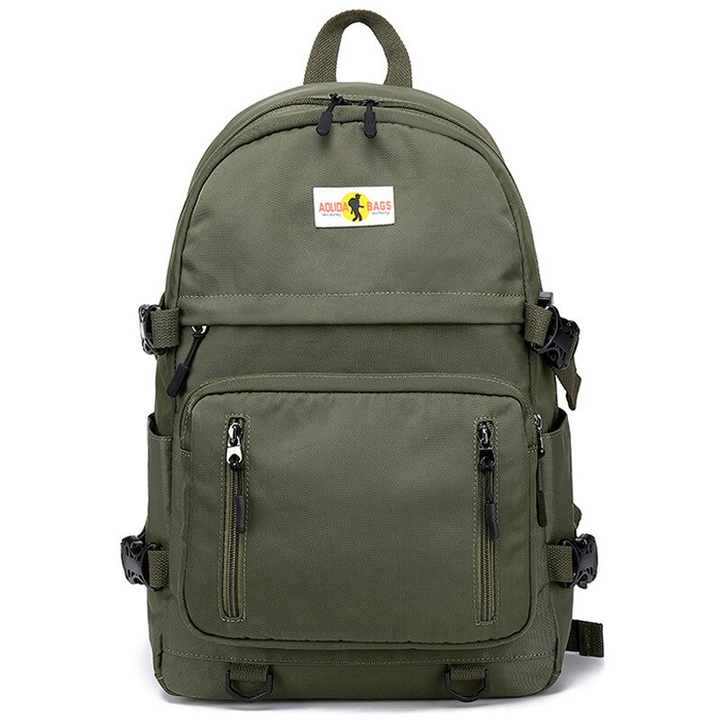 Fengdong-mochila escolar grande para adolescentes, morral impermeable de color amarillo y negro con puerto usb, bolsa para libros: Green