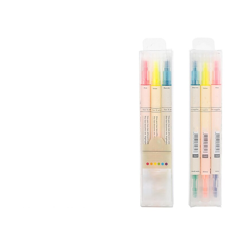 dhaikkkd surligneur pastel midliner 6 pièces mildliner marqueur et