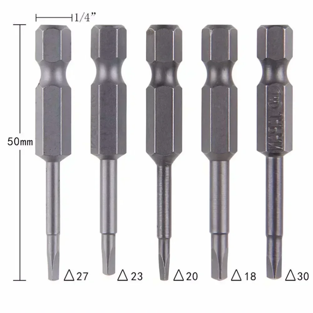 5Stck S2 Legierung Stahl Dreieckige Schraube Bits Magnetische Schraubendreher bisschen Anti Unterhose Dreieck Schraube Kopf 1,8/2/2,3/2,7/3mm