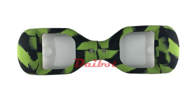 Auto-équilibrage Scooter électrique 6.5 pouces Anti-rayure coque en Silicone pour Hoverboard électrique Multi couleur coque en Silicone de protection: Black Green