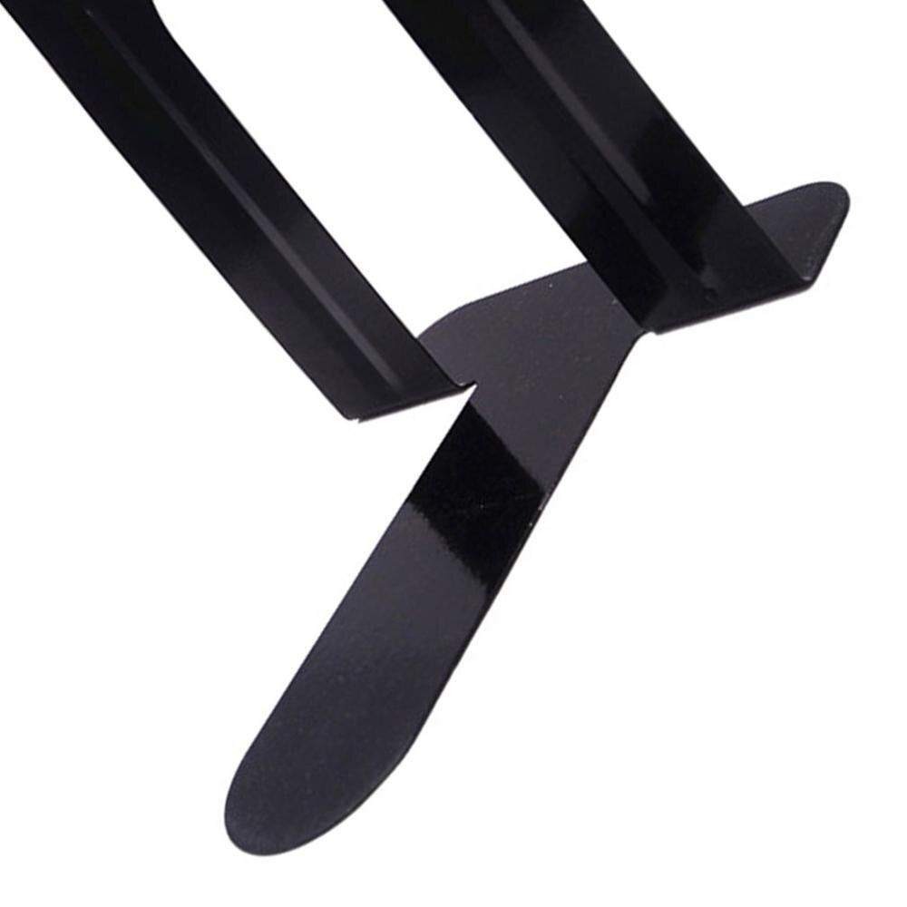 1 par metal bogholder billig holdbar heavy duty metal bog ende hylde bogholder holder til kontorskole supp