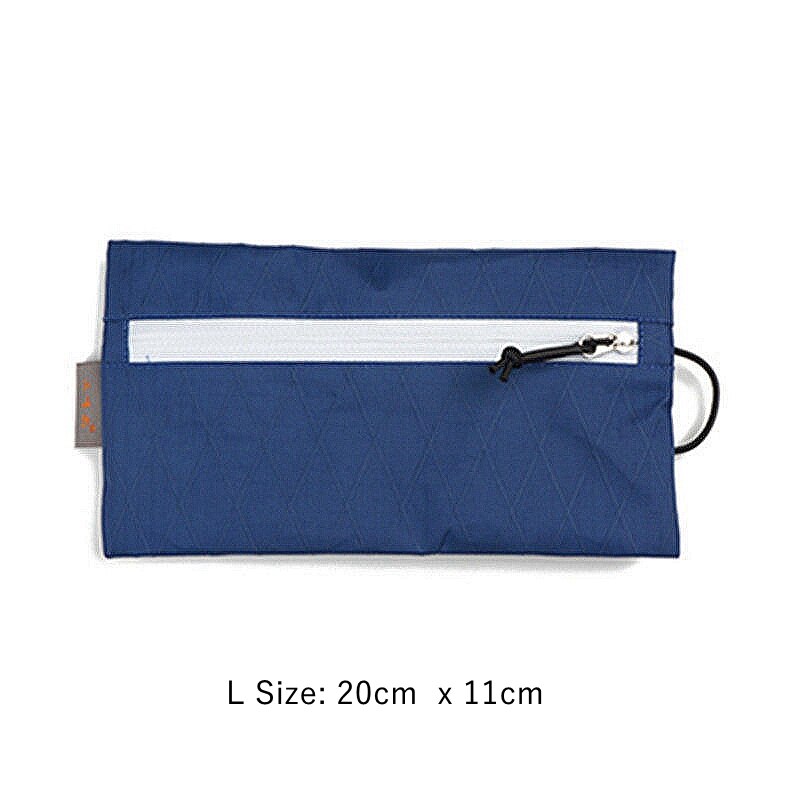 3F UL Gear X-PAC-Bolsa de almacenamiento de tela con doble cremallera lateral, portátil, pequeña, impermeable, ultraligera, para acampar y senderismo: L Size Blue