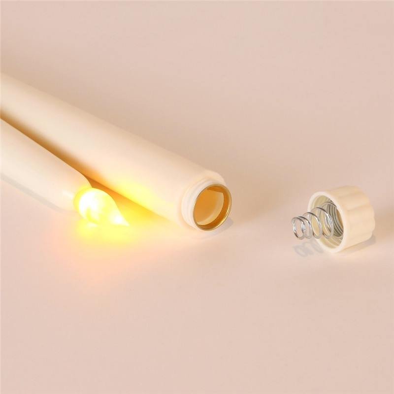 30 pieces 11 inch plastic flickering flameless led taper candles for restaurant candlelight dinner docoration-28 cm