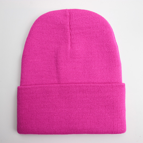 Solid Unisex Beanie Autumn Winter Wool Blends Soft Warm Knitted Cap Men Women SkullCap Hats Gorro Ski Caps 24 Colors Beanies: GRAY
