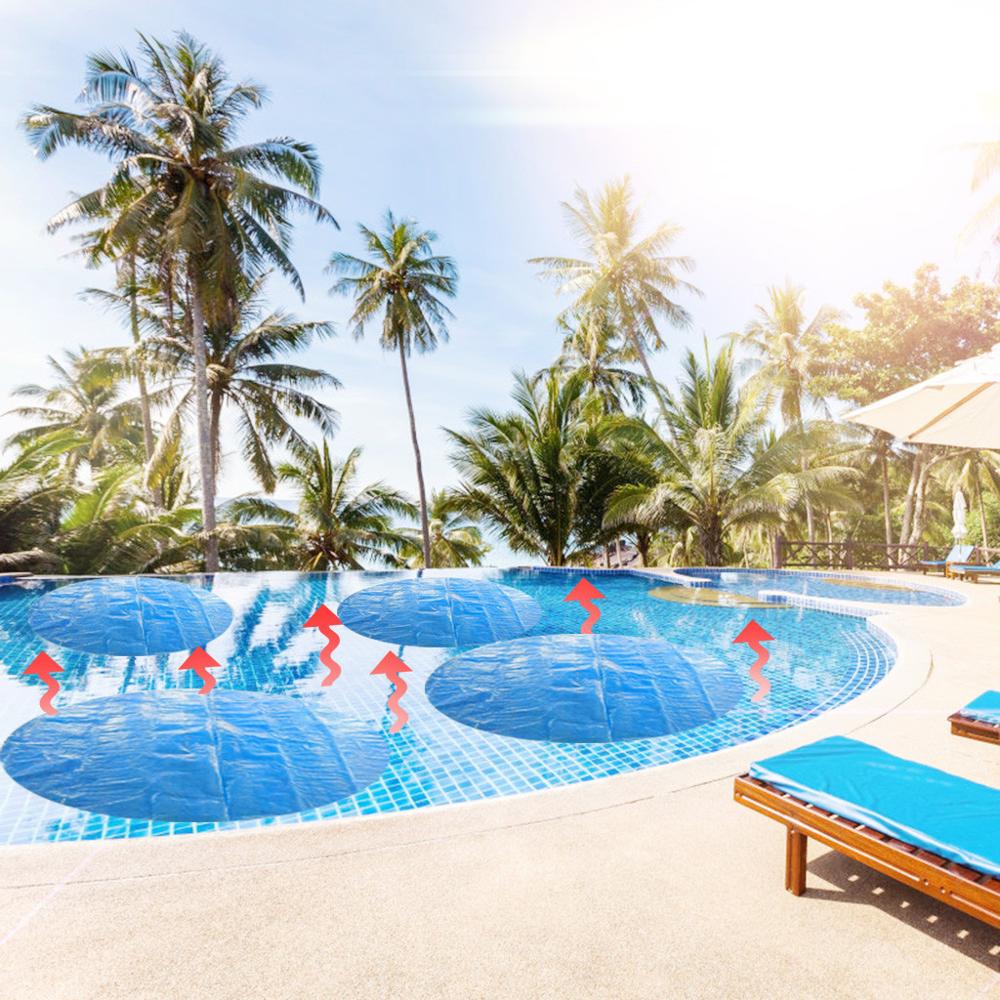 Stor størrelse swimmingpool rund jorden klud læbestofdæksel støvtæt gulv klud måttedæksel til udendørs villa have pool