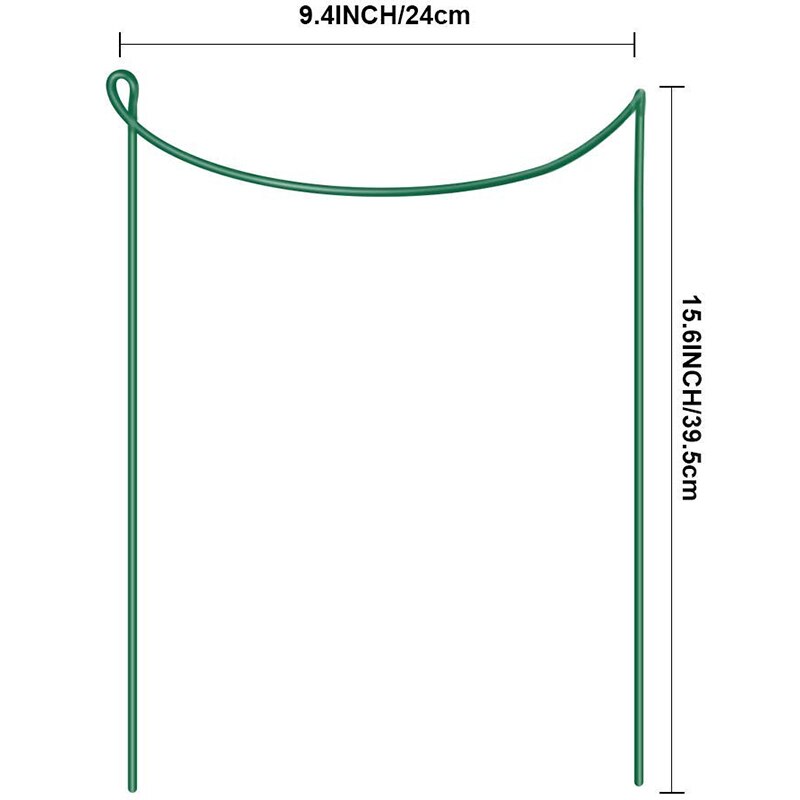 Intraoculaires de Support pour plantes en pot, piquets de Support en métal pour