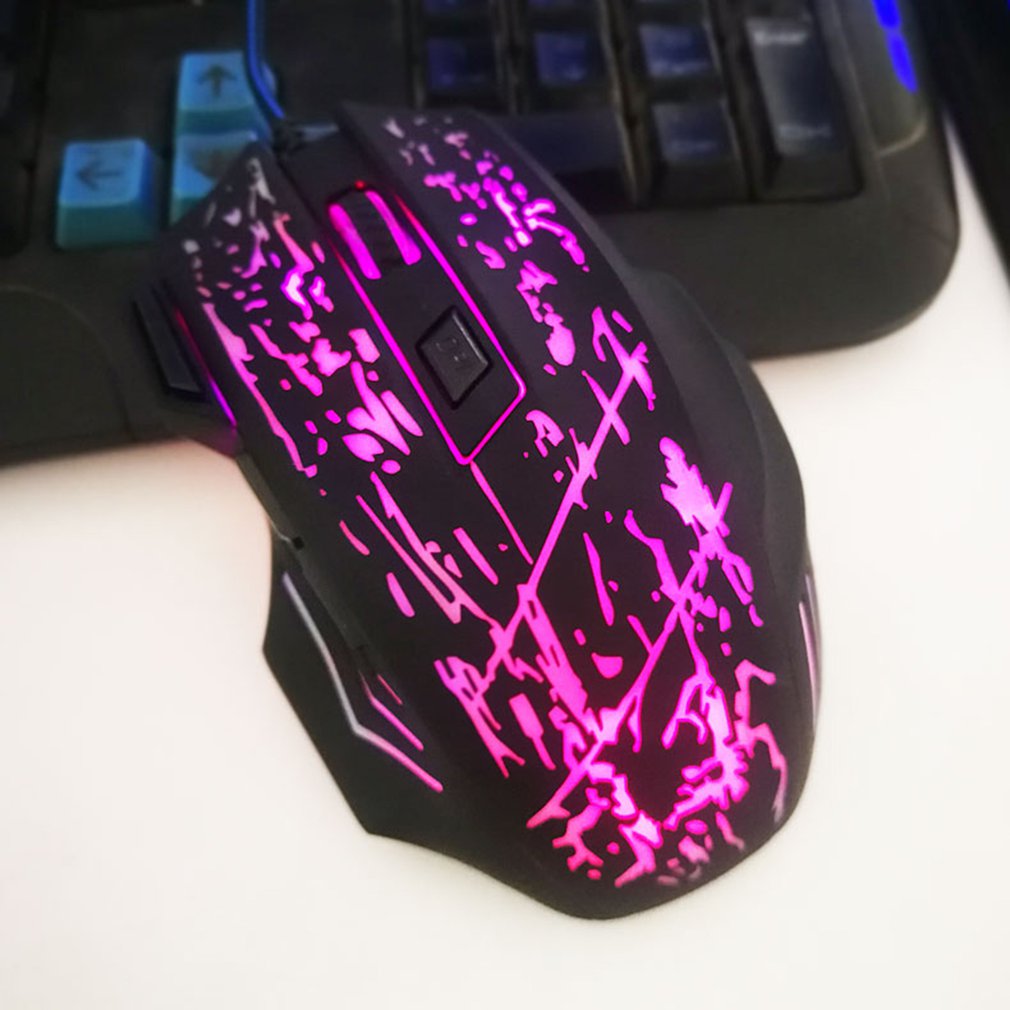 5500DPI 7 Buttons LED Backlight Optical USB Wired Mouse Gamer Mice Laptop PC Computer Mouse Gaming Mouse for Pro Gamer